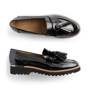 Franco Sarto Black Carolynn Tassel Loafer